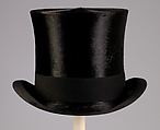 Evening top hat, Knox  American, Silk, fur, wool, American
