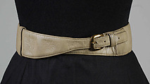 Belt, Bonnie Cashin American, Leather, metal, synthetic, American