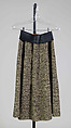 Skirt, Bonnie Cashin  American, Wool, metallic, American