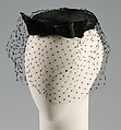 Cocktail hat, Emme, Inc., Silk, American