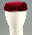 Pillbox hat, House of Balenciaga  French, Silk, Spanish