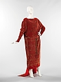 Evening dress, Gallenga (Italian, 1918–1974), silk, metal, Italian