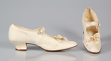 Wedding ensemble, H & W Company, leather, cotton, silk, metal, linen, ivory, mother of pearl, American