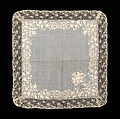 Handkerchief, linen, probably French