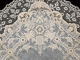 Handkerchief, cotton, linen, probably French