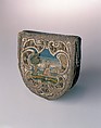 Purse, silk, metal, probably Austrian