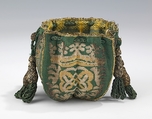 Pouch, silk, metal, European