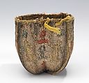 Purse, silk, metal, probably French