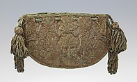 Purse, silk, metal, probably German