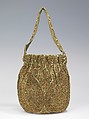 Evening bag, House of Lanvin (French, founded 1889), silk, metal
Silk, metallic, French