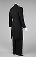 Evening suit, (a, b) House of Lanvin (French, founded 1889), wool, cotton, silk, French