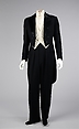 Evening suit, (a, b) House of Lanvin (French, founded 1889), wool, cotton, silk, French