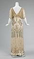 Evening dress, silk, rhinestones, French
