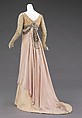 Evening dress, House of Worth (French, 1858–1956), silk, rhinestones, French