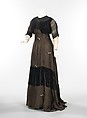 Dress, Jacques Doucet French, silk, cotton, French