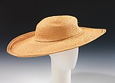 Picture hat, Caroline Reboux  French, straw, silk, French