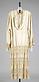 Dress, Linen, cotton, French