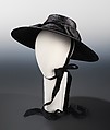Hat, Eugénie Safontas, straw, silk, French