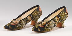 Evening slippers, J. Ferry  French, silk, French
