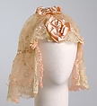 Boudoir cap, Countess Fabbricotti, Silk, American