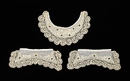Accessory set, linen, cotton, American