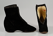Carriage boots, T.E. Moseley & Co., Silk, cotton, American