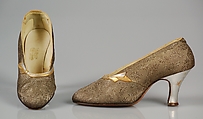 Evening pumps, B. Altman & Co.  American, Leather, metallic, American