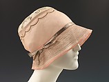 Evening cloche, House of Lanvin French, cotton, metal, French
