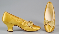 Evening slippers, J. Ferry  French, Silk, French