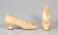 Evening shoes, J. Ferry  French, Silk, French