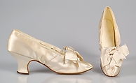 Evening shoes, J. Ferry  French, Silk, French