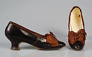 Shoes, J. Ferry  French, Leather, silk, French