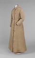 Dressing gown, wool, silk, American