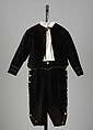 Suit, Cotton, silk, metal, American