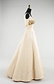 Evening dress, Charles James (American, born Great Britain, 1906–1978), synthetic,  rhinestones, American