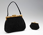 Evening purse, Duizend-Gans, silk, metal, French