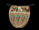 Pouch, Glass, linen, American