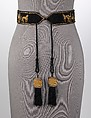 Belt, Hermès (French, founded 1837), wool, silk, metal, French
