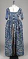 Robe à l'anglaise, Silk, wool, cotton, British