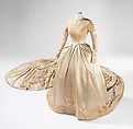 Wedding dress, Kathryn Kuhn (American), silk, pearl, synthetic, American