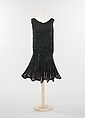 Evening dress, silk, French