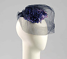 Cocktail hat, House of Dior French, Silk, French