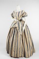 Evening dress, silk, American