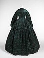 Walking dress, silk, American