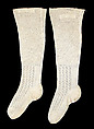 Wedding stockings, Cotton, American