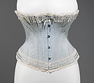 Corset, silk, metal, American