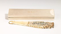 Fan, Tiffany & Co. (1837–present), ivory, silk, mother-of-pearl, metal, French
