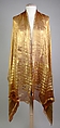Evening stole, Silk, metallic, Indian