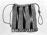 Pouch, silk, metal, American