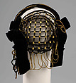 Evening headdress, Silk, metal, beads, American